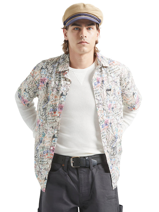 Cru Print Short Sleeve Shirt - Graffiiti