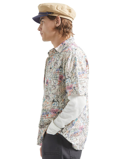 Cru Print Short Sleeve Shirt - Graffiiti