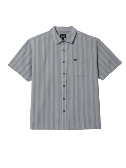 Cru Dobby Striped Shortsleeve Shirt - Trooper