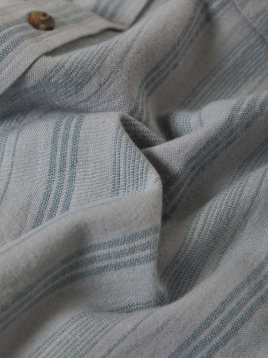 Cru Dobby Striped Shortsleeve Shirt - Trooper