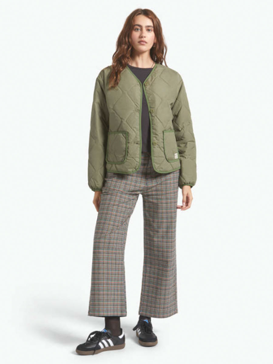 Delilah Quilted Jacket - Olive Surplus