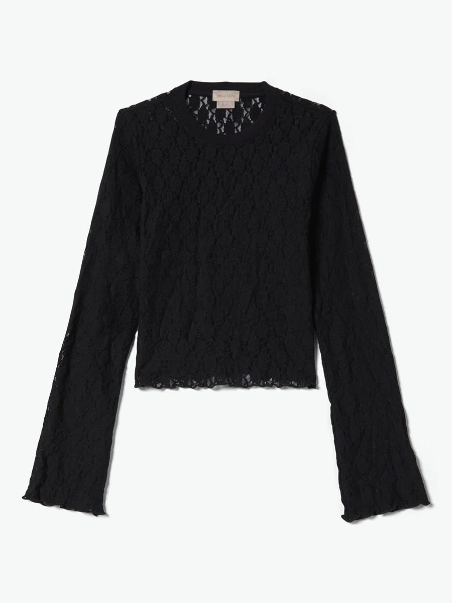 Dolly Slim Long Sleeve Knit Top - Black