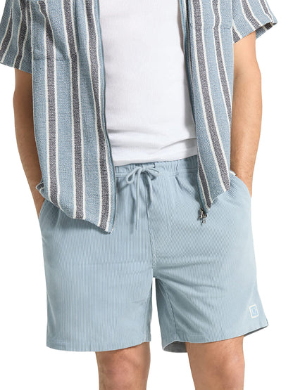 Everyday Corduroy Shorts - Dusty Blue