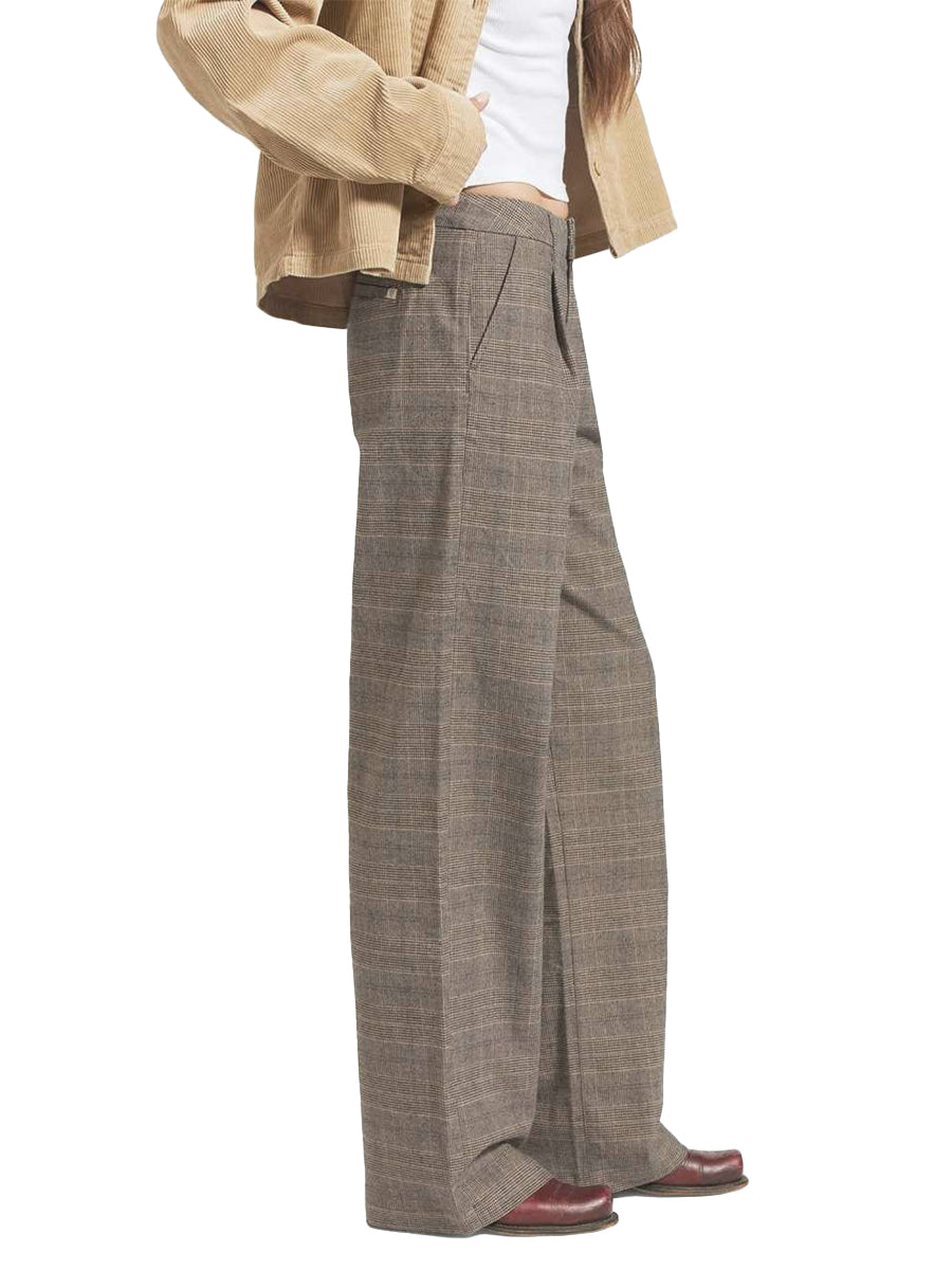 Ludlow Trouser - Brown & Cream Houndstooth