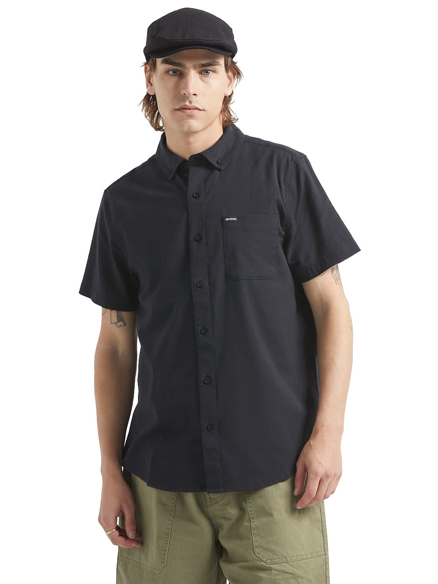 Sanford Oxford Short Sleeve Shirt - Black