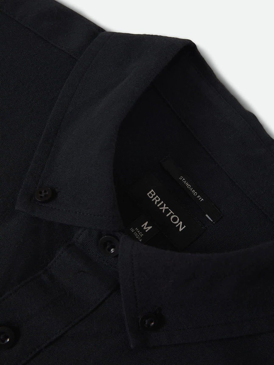 Sanford Oxford Short Sleeve Shirt - Black