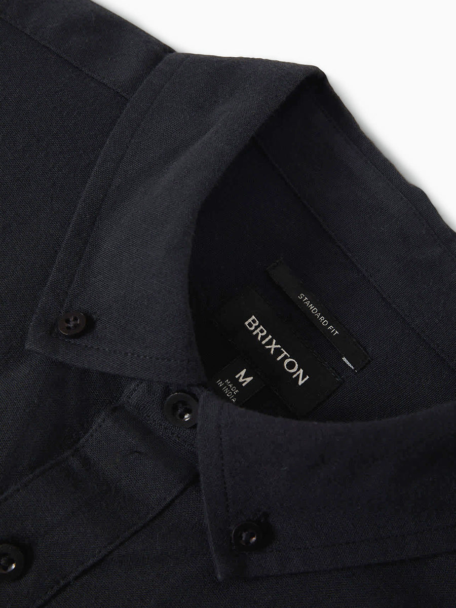 Sanford Oxford Short Sleeve Shirt - Black
