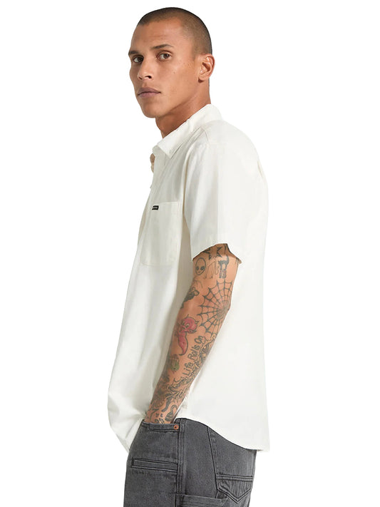 Sanford Oxford Short Sleeve Shirt - Off White