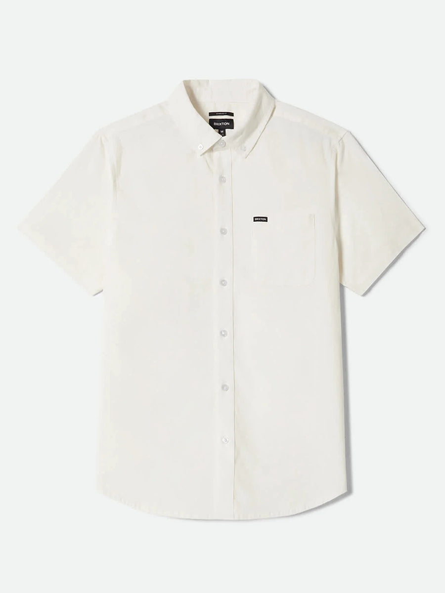 Sanford Oxford Short Sleeve Shirt - Off White