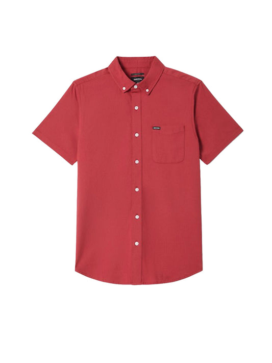 Sanford Oxford Short Sleeve Shirt - Robust Red