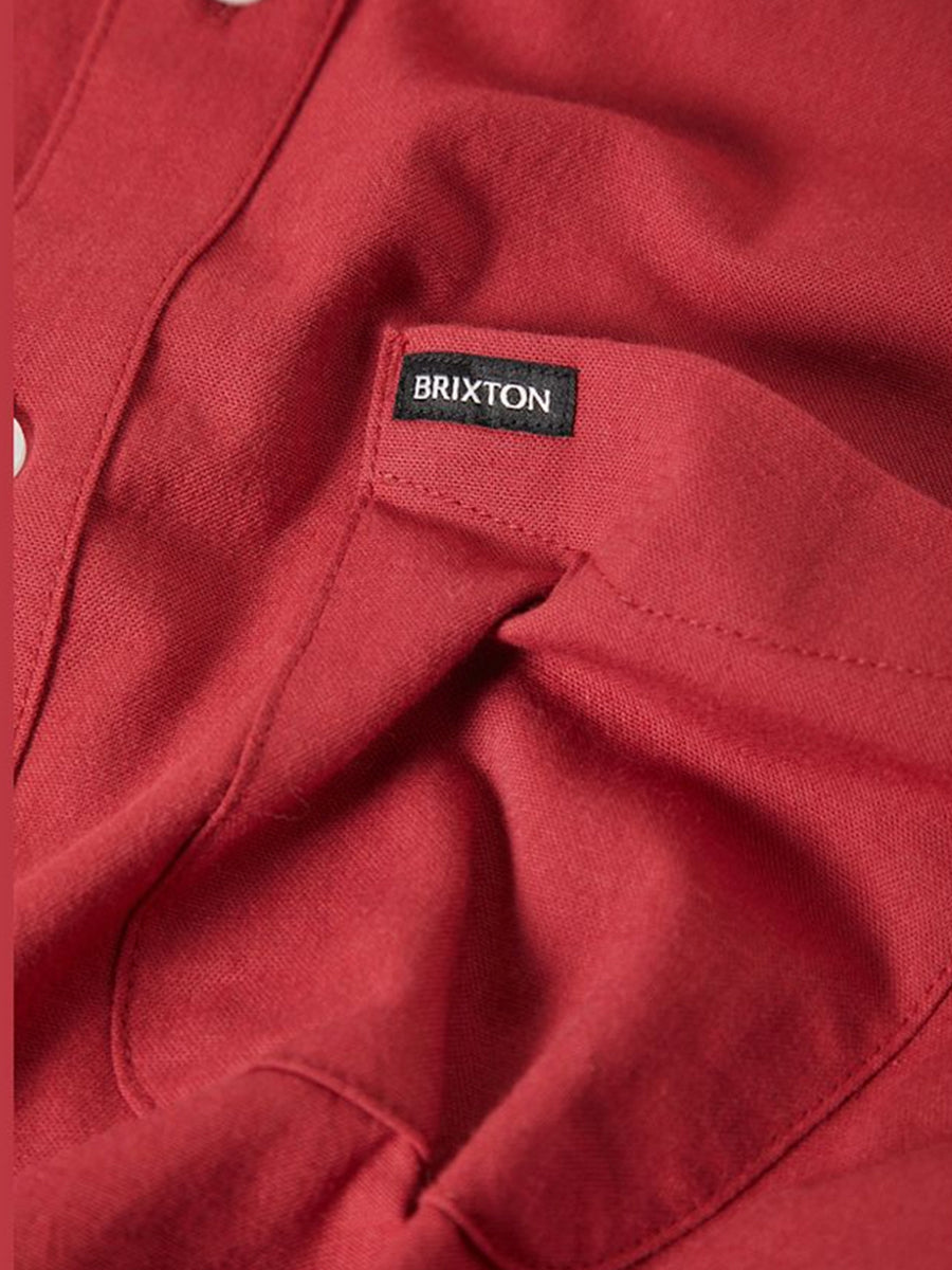 Sanford Oxford Short Sleeve Shirt - Robust Red
