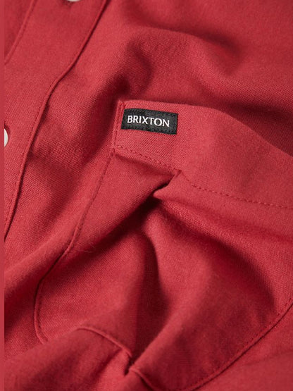 Sanford Oxford Short Sleeve Shirt - Robust Red
