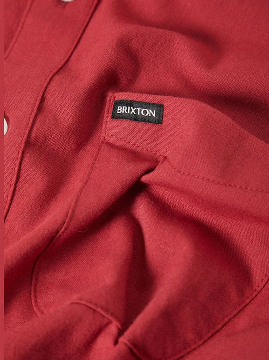 Sanford Oxford Short Sleeve Shirt - Robust Red