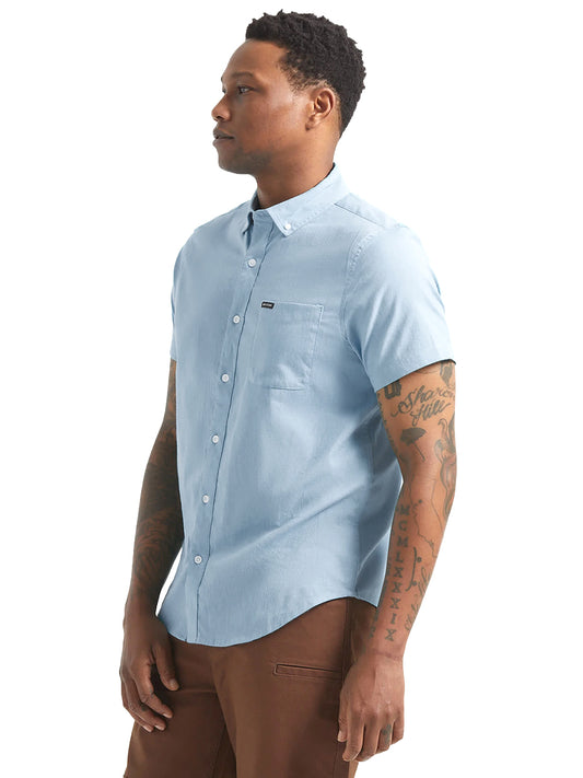 Sanford Oxford Short Sleeve Shirt - Blue Aura