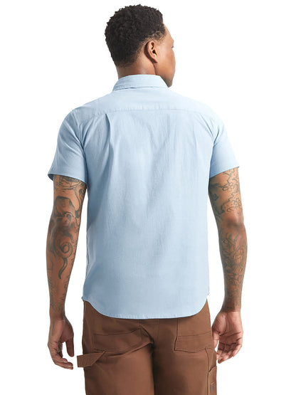 Sanford Oxford Short Sleeve Shirt - Blue Aura