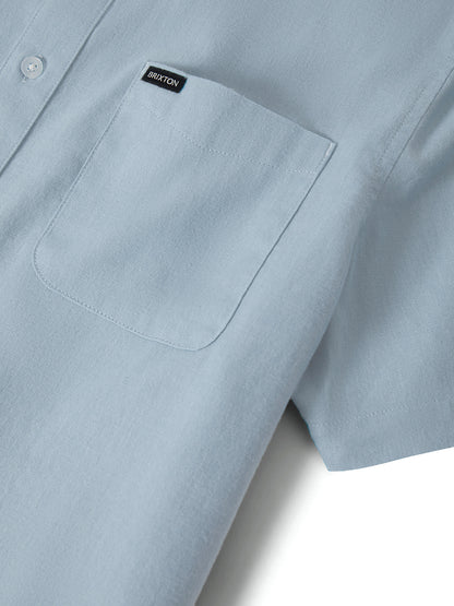 Sanford Oxford Short Sleeve Shirt - Blue Aura