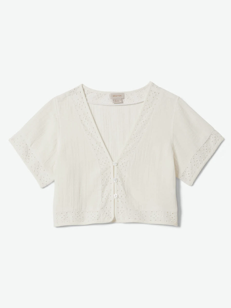 Seaside Eyelet Top - Off White