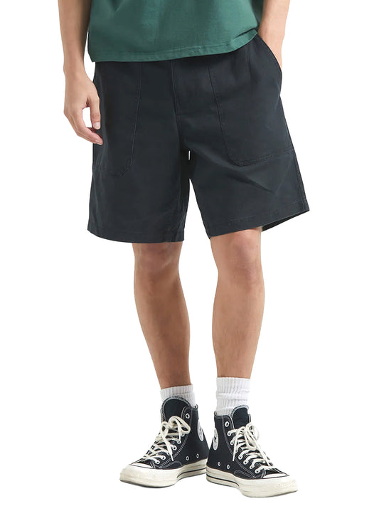 Surplus Vintage Wash Herringbone Shorts - Washed Black