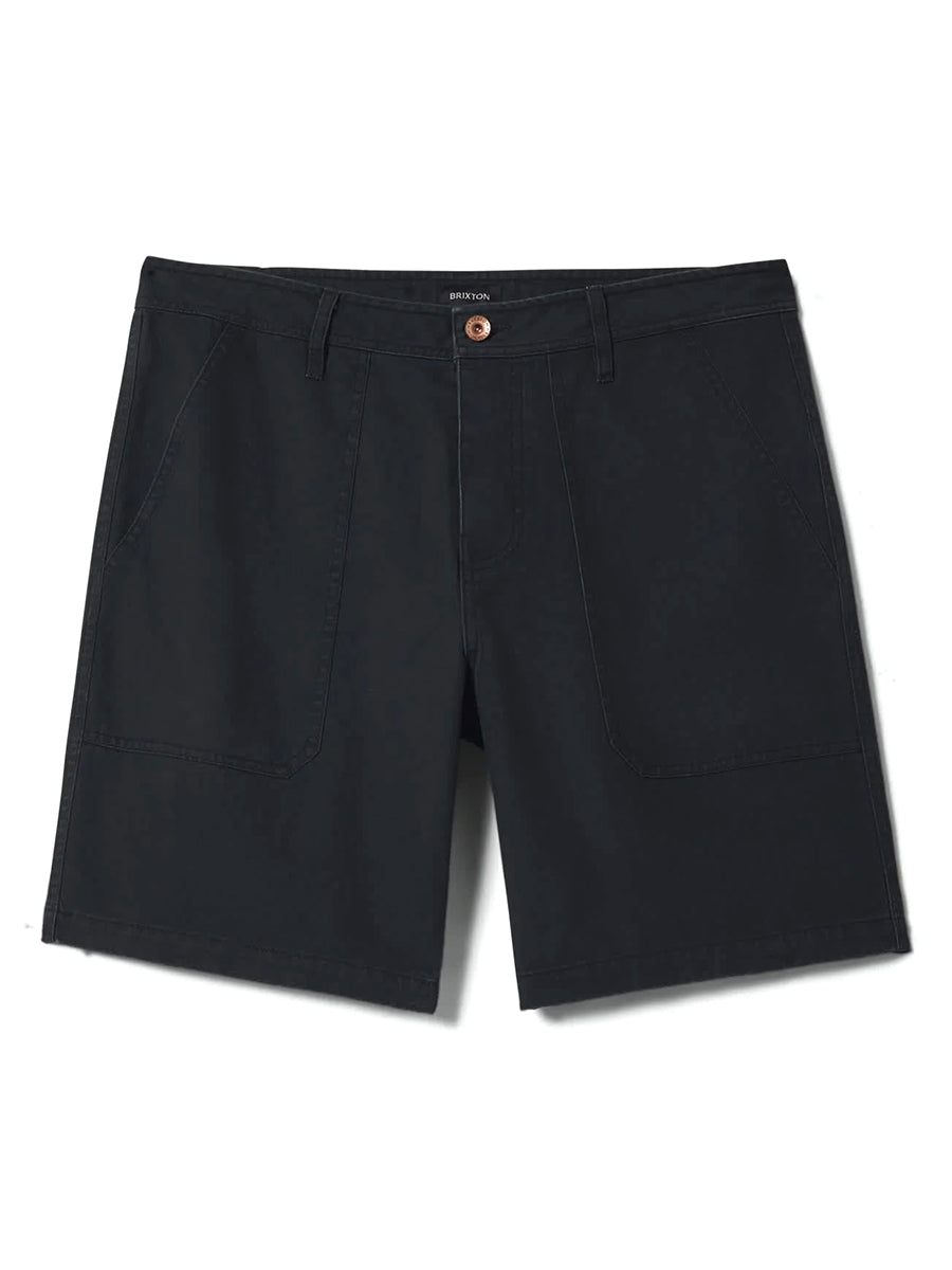 Surplus Vintage Wash Herringbone Shorts - Washed Black