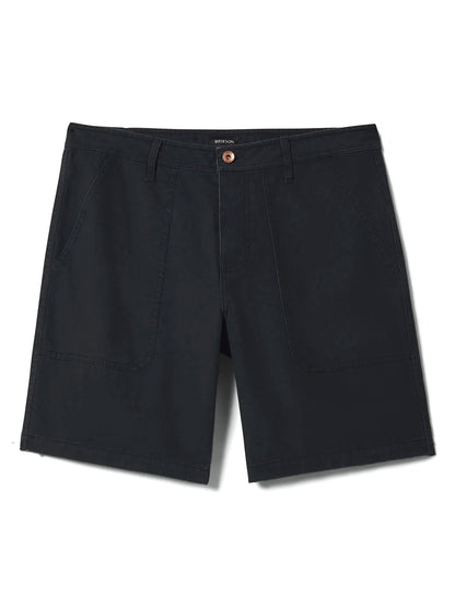 Surplus Vintage Wash Herringbone Shorts - Washed Black