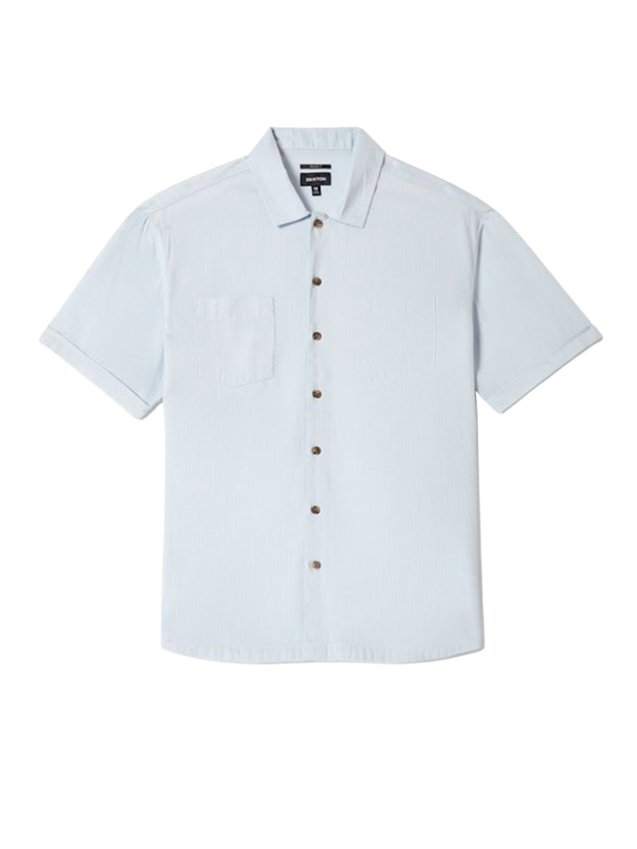 The Vintage Short Sleeve Shirt - Blue Aura