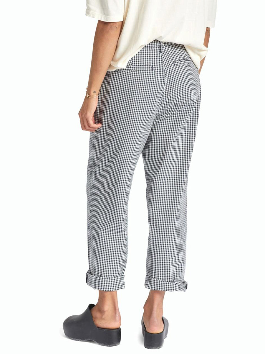 Victory Trouser Pant - Washed Navy Gingham