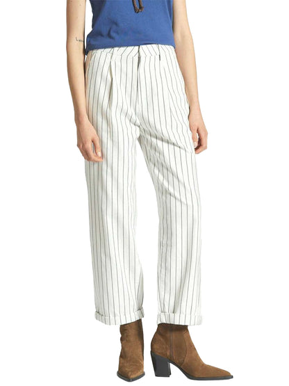 Victory Trouser Pant - Off White & Black