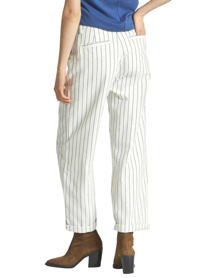 Victory Trouser Pant - Off White & Black