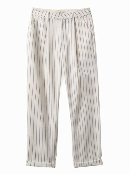 Victory Trouser Pant - Off White & Black