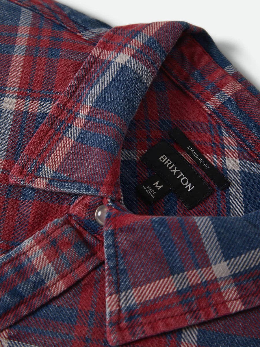 Waylon Lightweight Overshirt - Denim Plaid