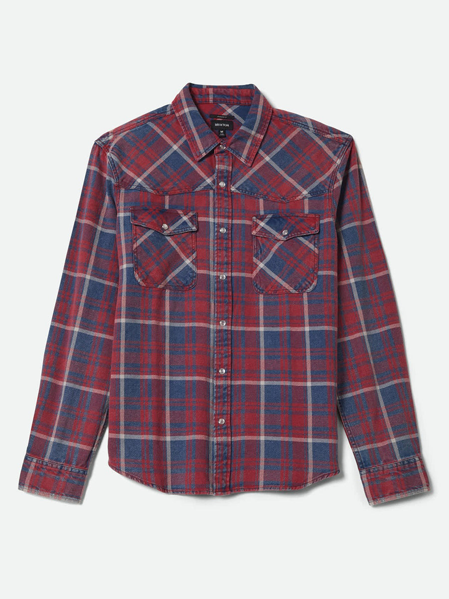 Waylon Lightweight Overshirt - Denim Plaid