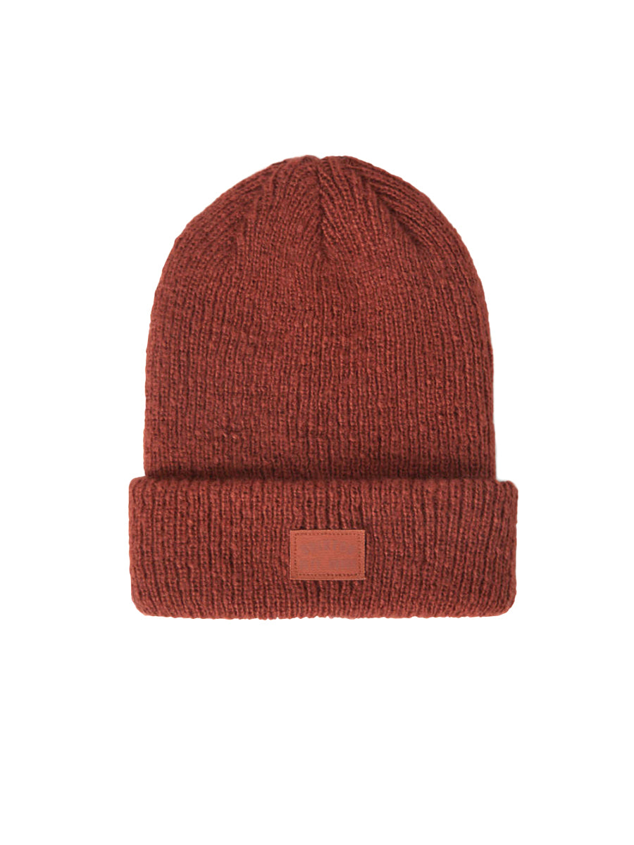 Woodburn Brushed Beanie - Terracotta