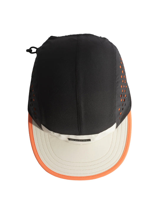 The Provo 5-Panel Hat - Bone & Nectarine