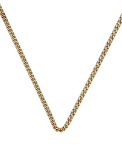 3mm Cuban Necklace - Brass