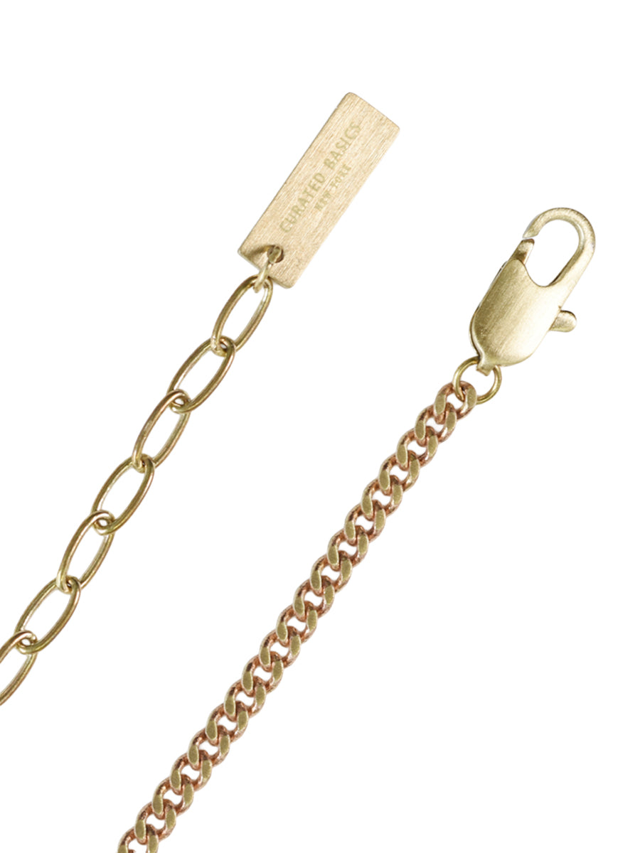 3mm Cuban Necklace - Brass