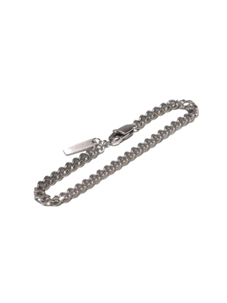 5mm Thin Chain Bracelet - Steel