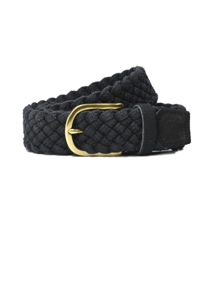 Woven Cotton Belt - Black