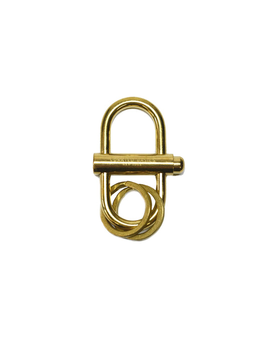 Brass Lock Keychain