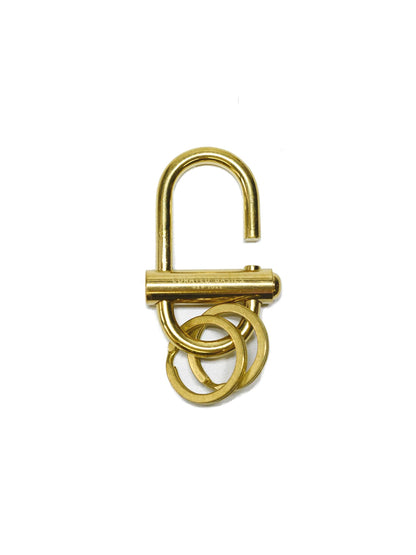 Brass Lock Keychain