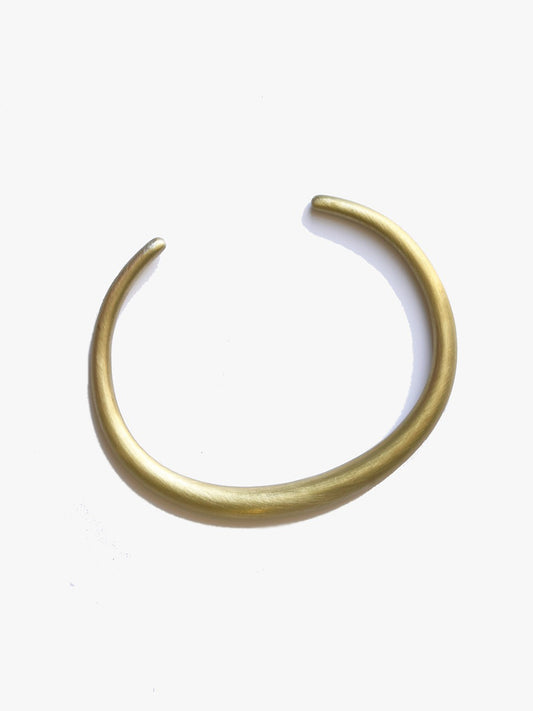 Curved Round Brass Cuff