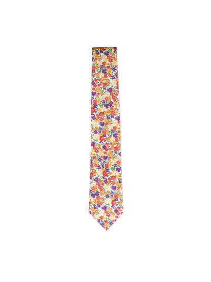 Floral Cotton Tie - English Wildflower