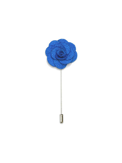 Floral Lapel Pin - Blue