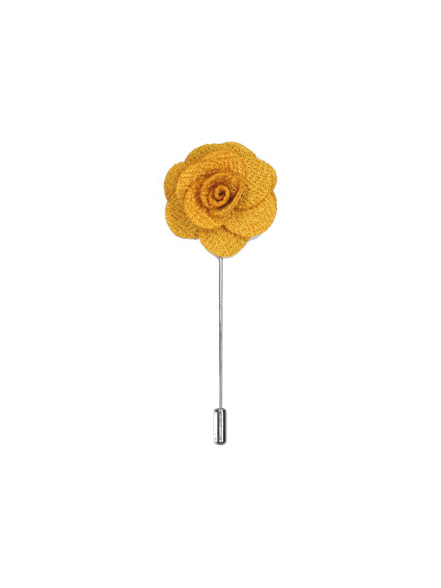 Floral Lapel Pin - Gold