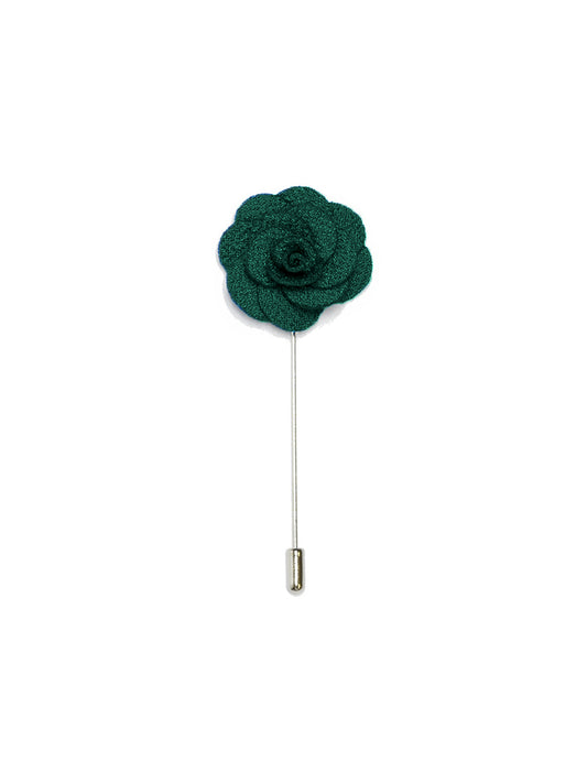 Floral Lapel Pin - Green