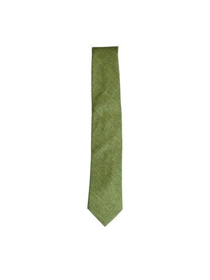 Linen Tie - Moss Green