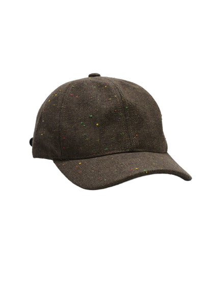 Speckled Wool Basball Hat - Dark Brown