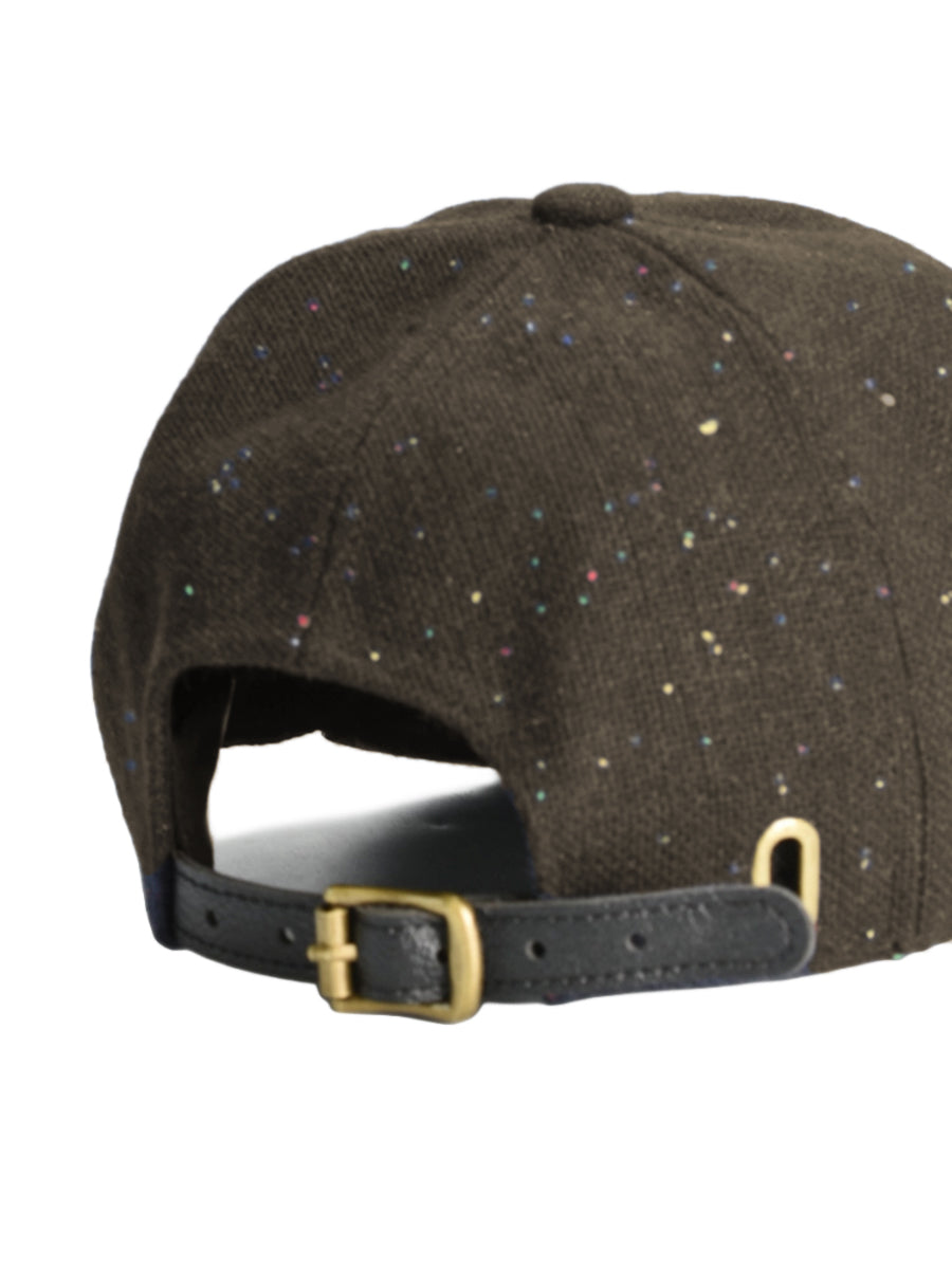 Speckled Wool Basball Hat - Dark Brown