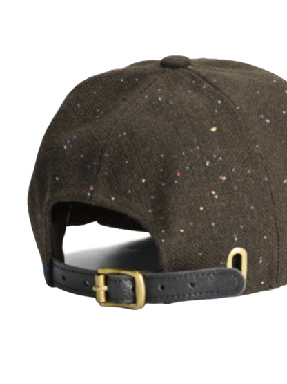 Speckled Wool Basball Hat - Dark Brown
