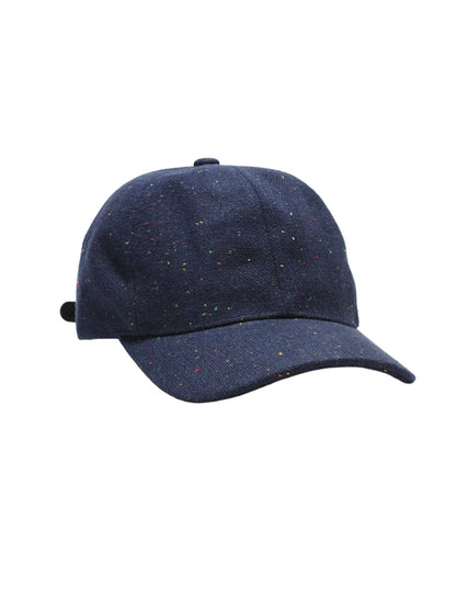 Speckled Wool Baseball Hat - Navy