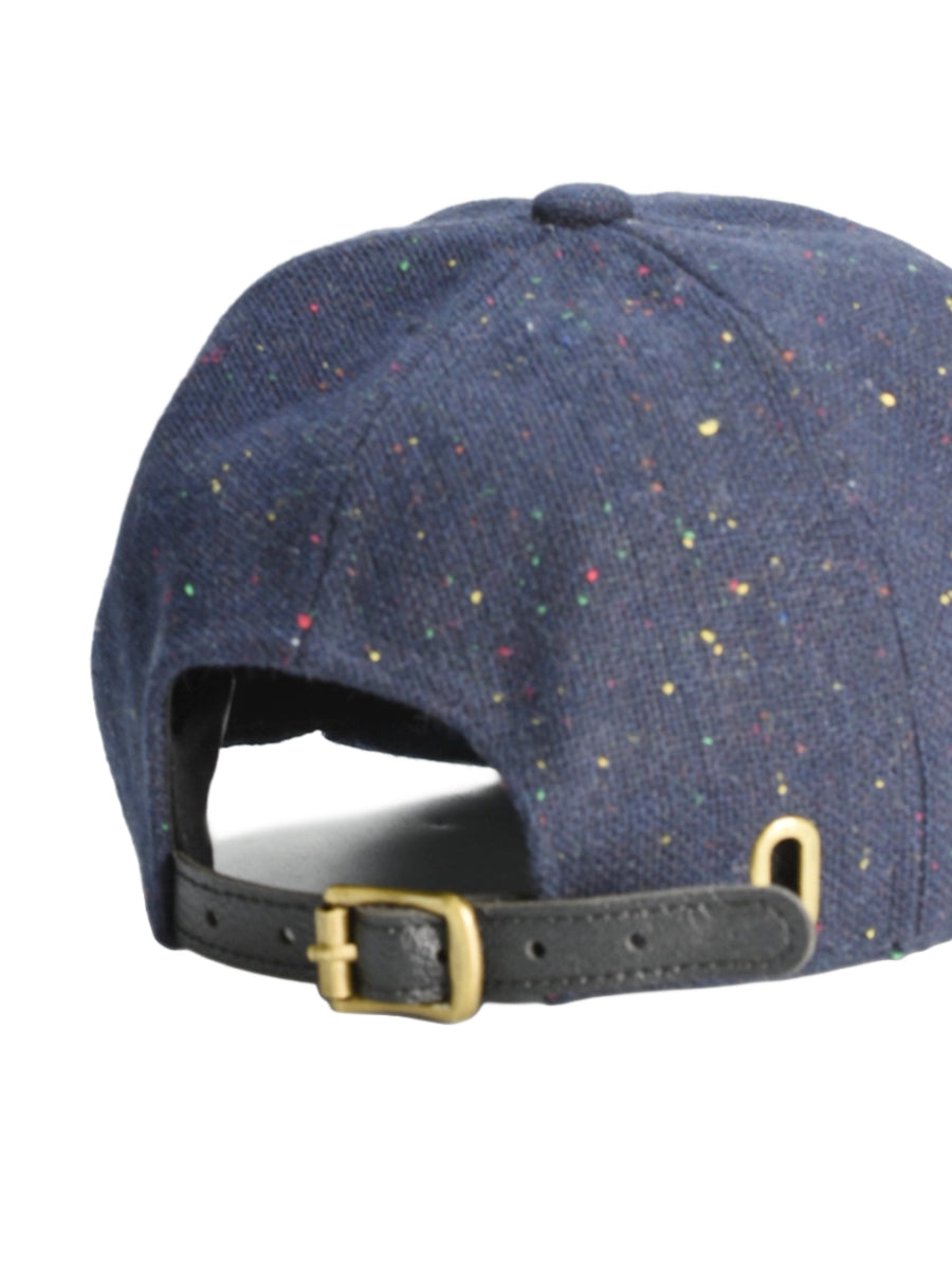Speckled Wool Baseball Hat - Navy